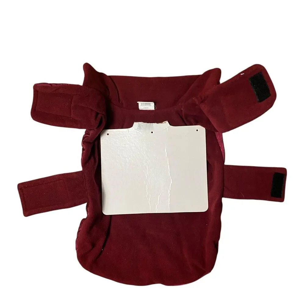 Winter Dog Jacket Red Reflective‎ Fleece Waterproof Warm Pet Vest M/L